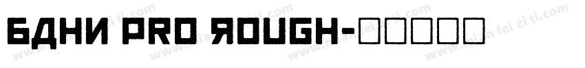 BAHN Pro Rough字体转换